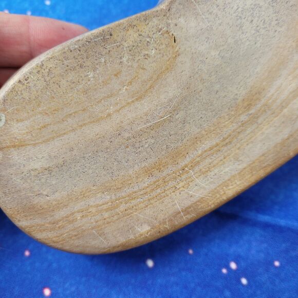 Hippo Carved Soapstone Trinket Box 5" Long - Picture 15 of 15